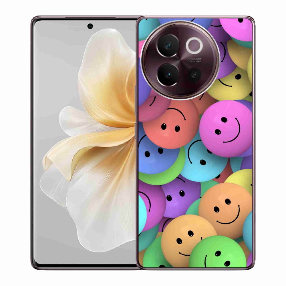 Gélový kryt mmCase na Vivo V40 Lite 5G - farební smajlíci