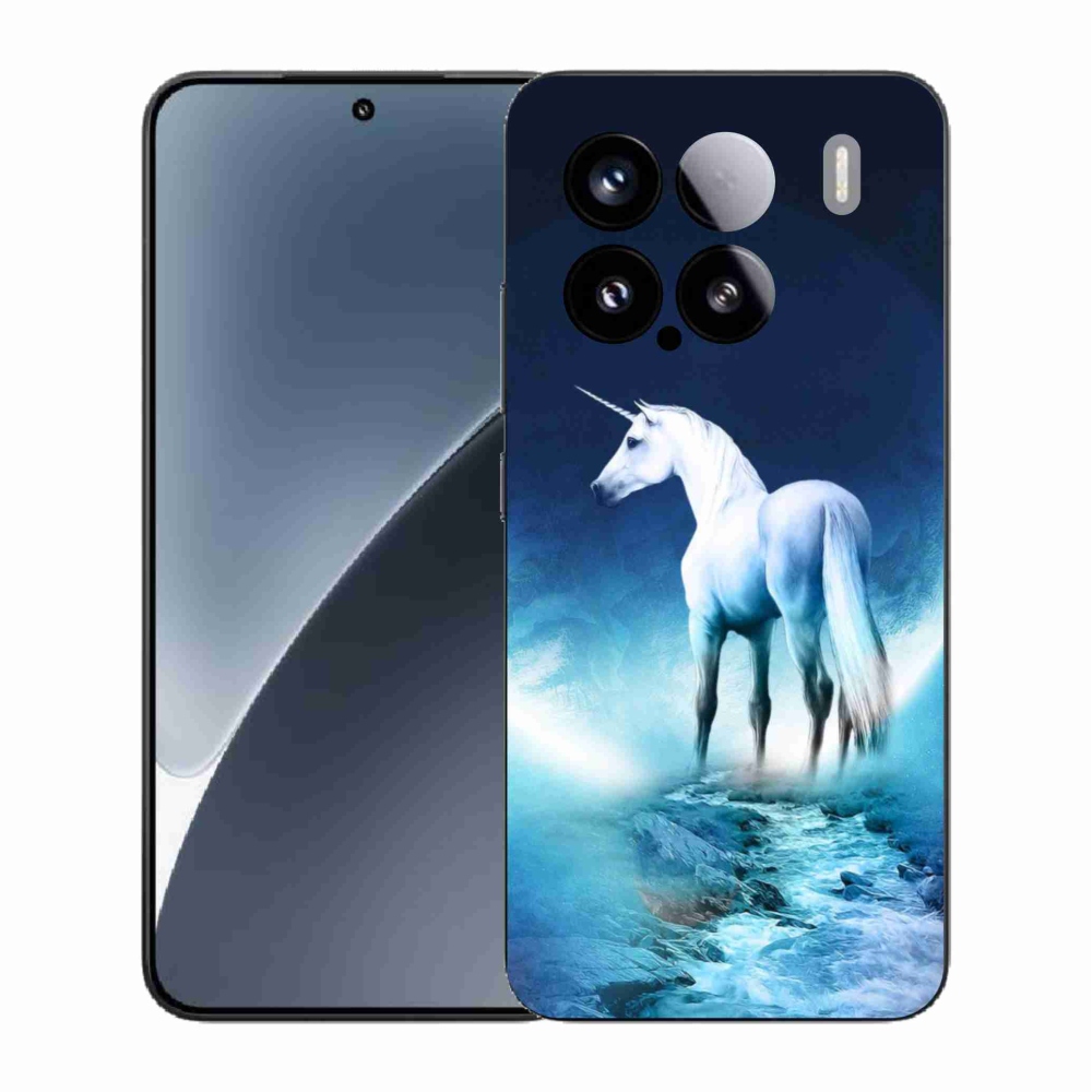 Gélový kryt mmCase na Xiaomi 15 - biely jednorožec