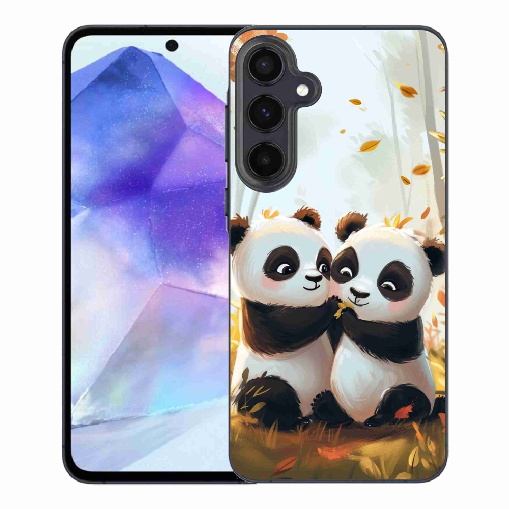 Gélový kryt mmCase na Samsung Galaxy A55 5G - pandy