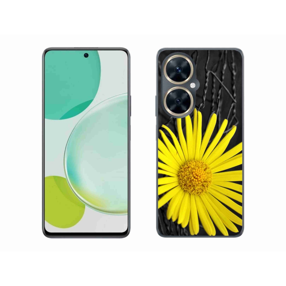 Gélový kryt mmCase na Huawei Nova 11i - žltý kvet