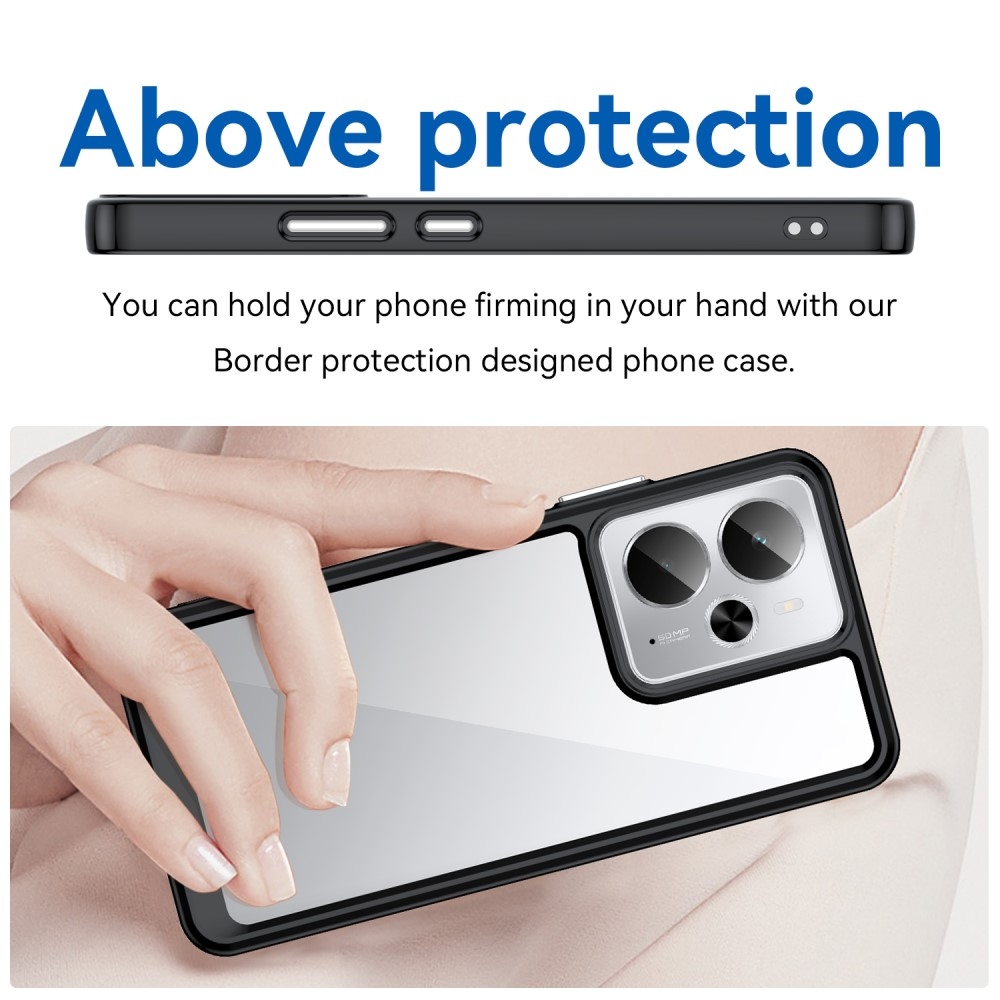 Gélový obal s pevným chrbtom na Realme 14 5G/14T 5G - čierny