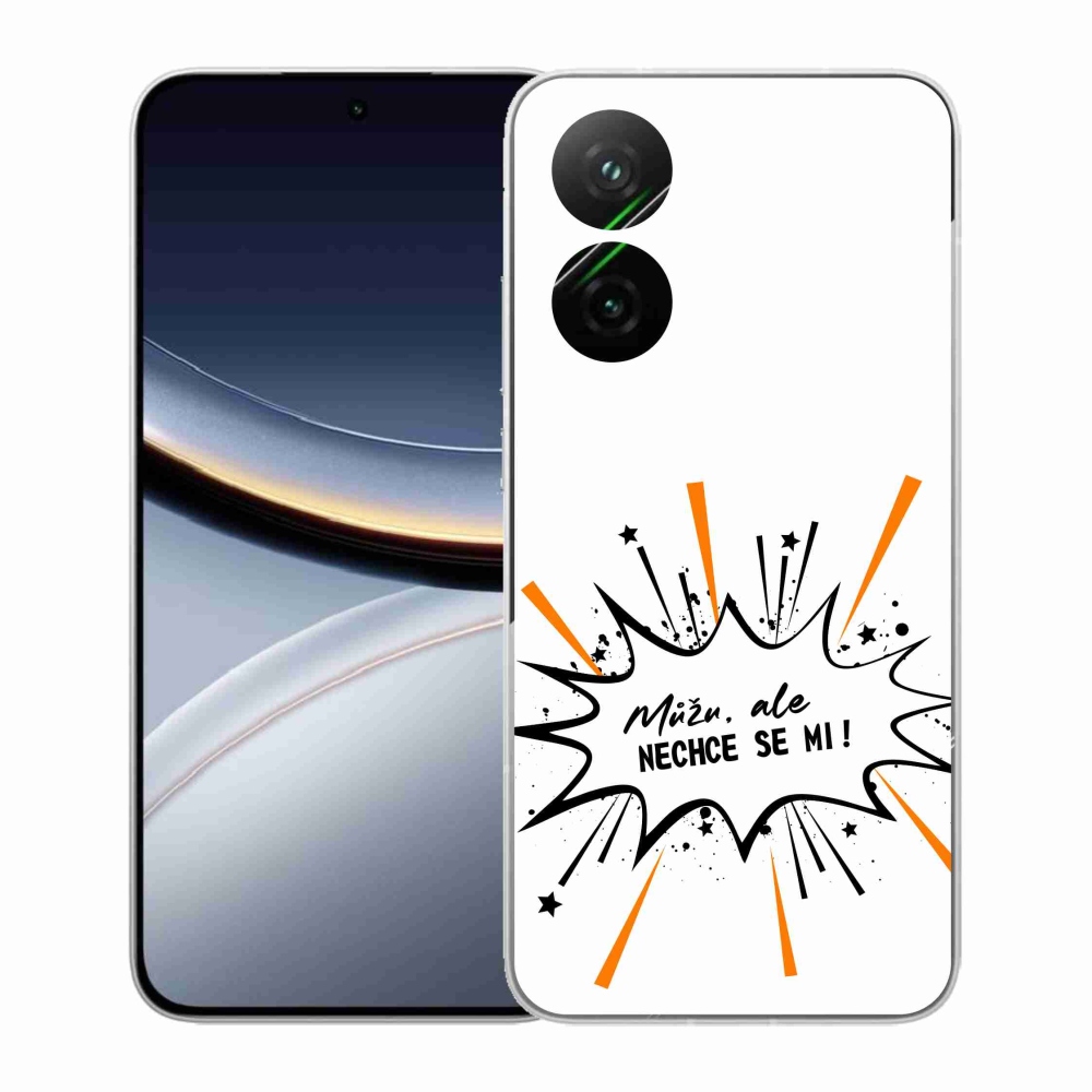Gélový kryt mmCase na Xiaomi Poco F7 5G - vtipný text 11 biele pozadie