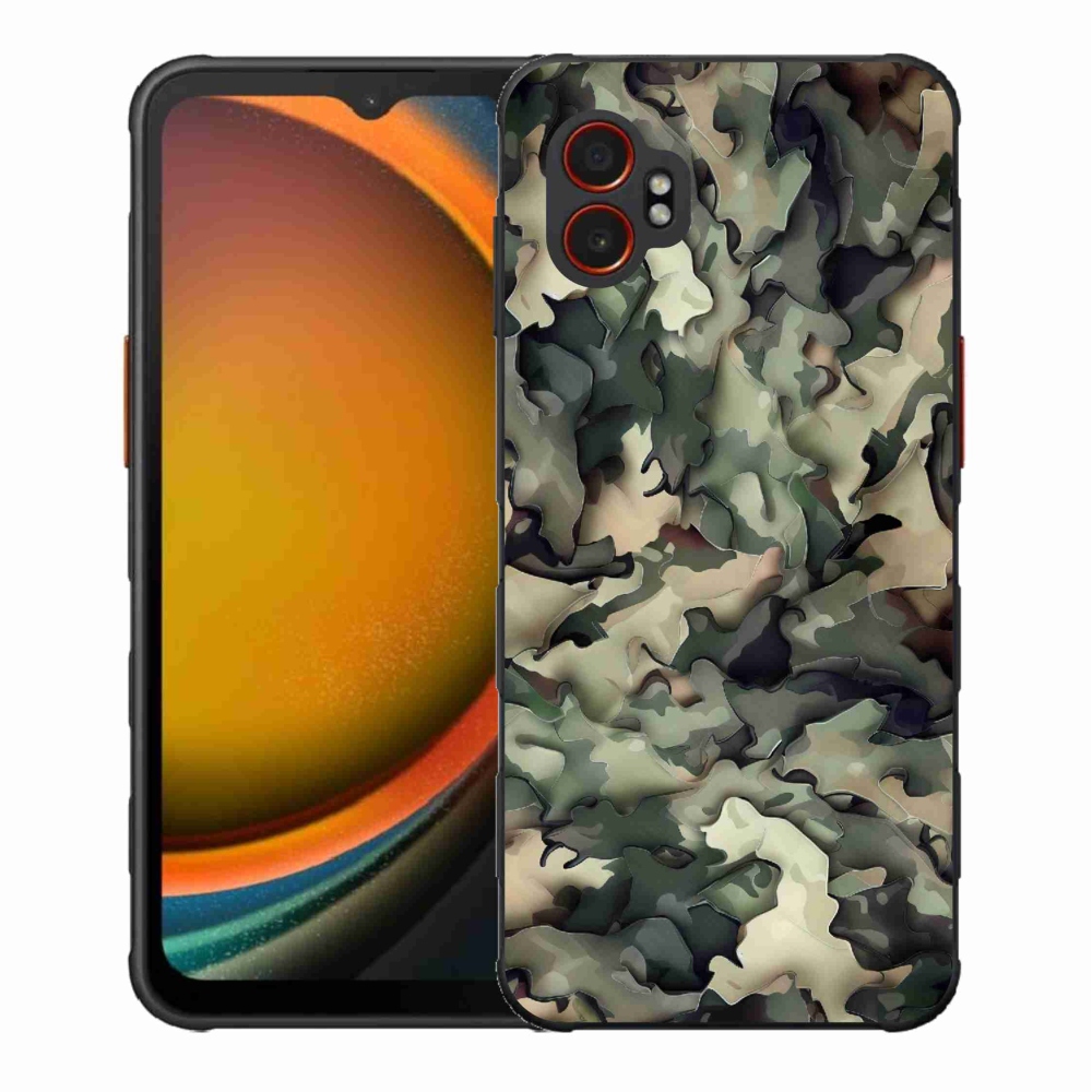 Gélový kryt mmCase na Samsung Galaxy Xcover 7 Pro - maskáčový vzor 9