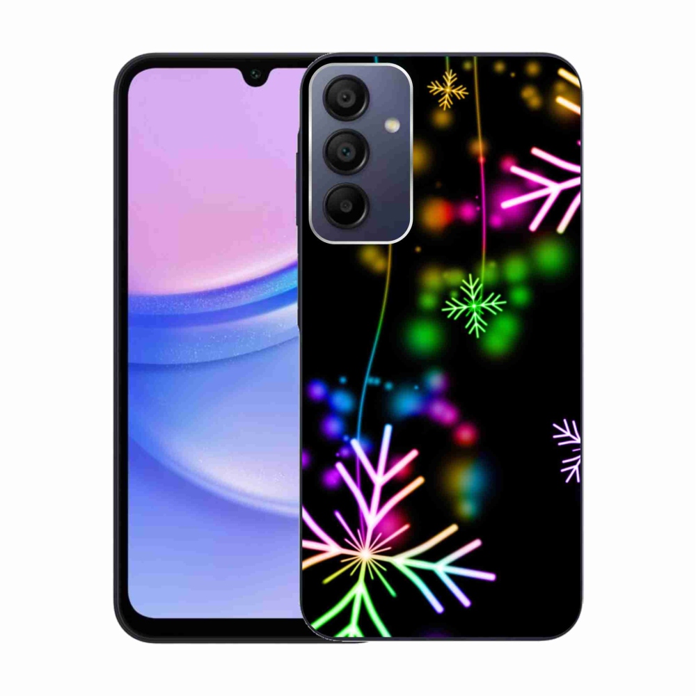 Gélový kryt mmCase na Samsung Galaxy A15 4G/5G - farebné vločky