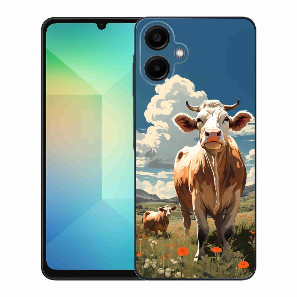 Gélový kryt mmCase na Samsung Galaxy A06 4G - kravy na lúke