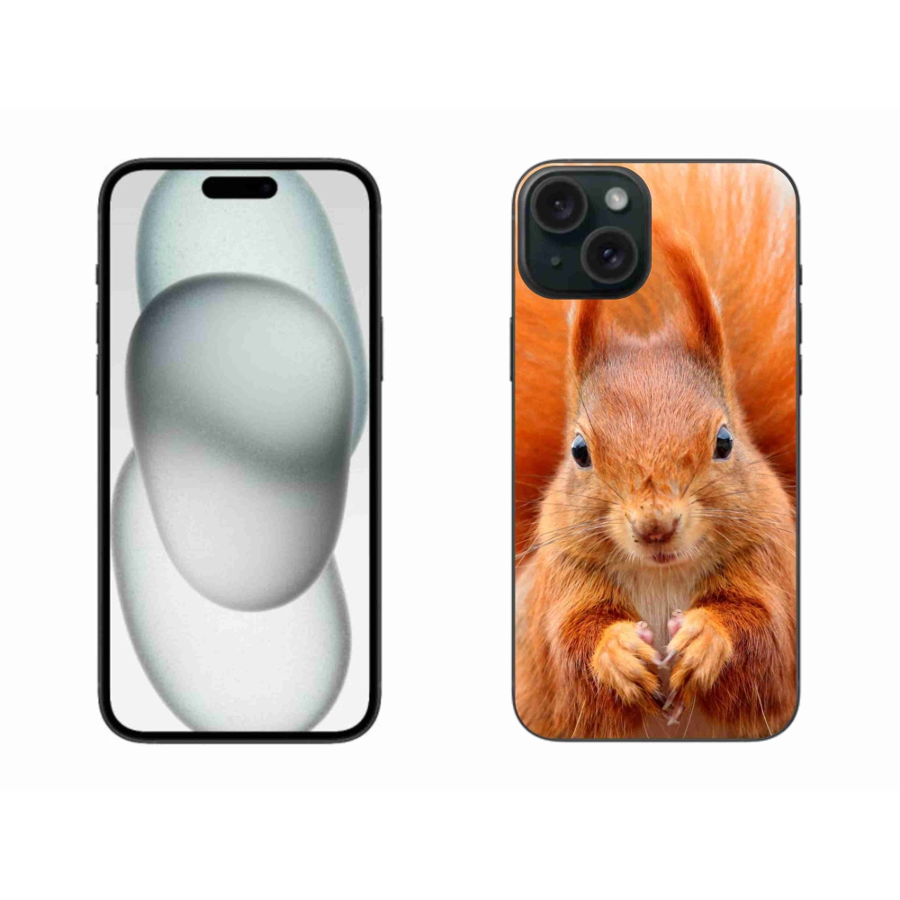 Gélový kryt mmCase na iPhone 15 Plus - veverička