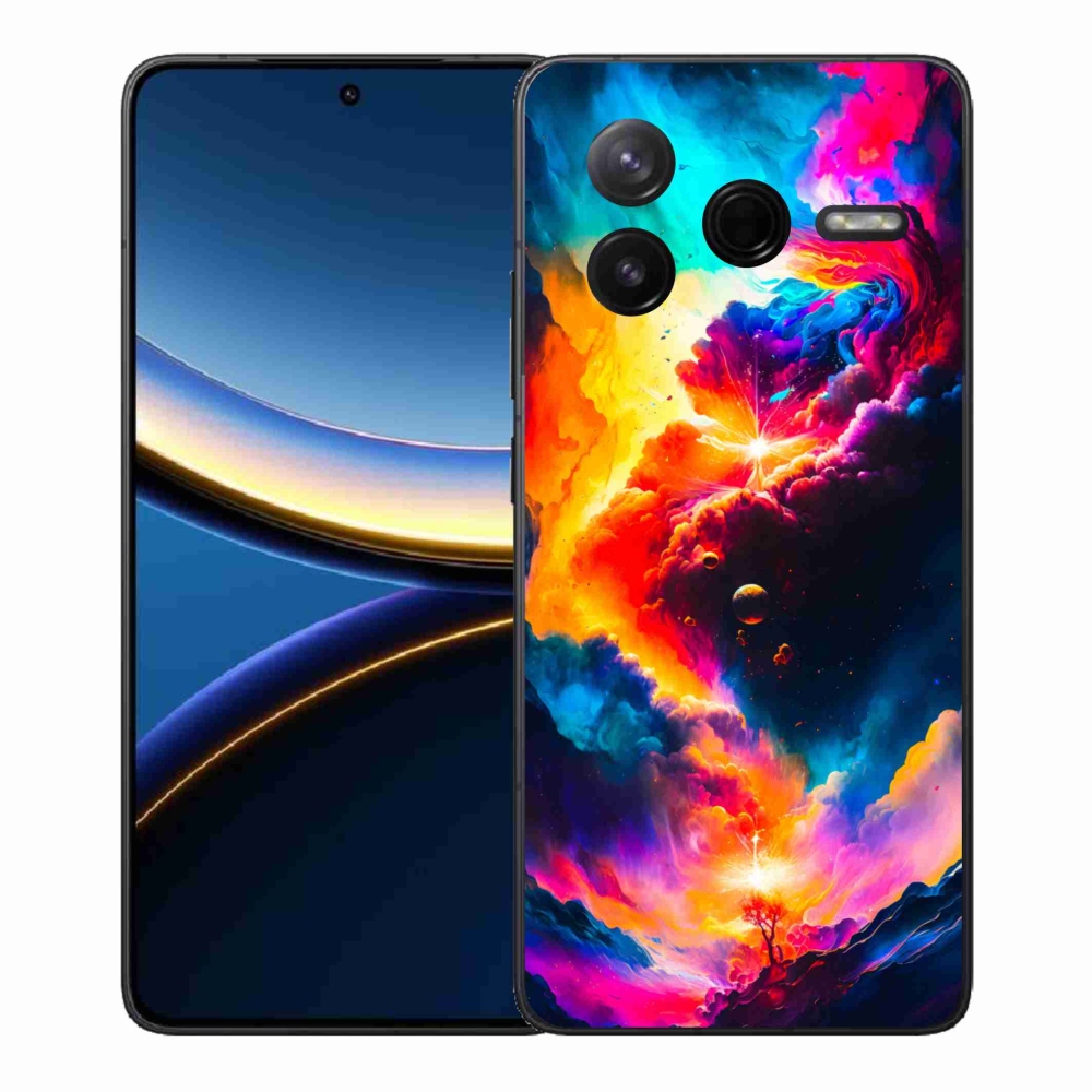 Gélový kryt mmCase na Xiaomi Poco F7 Pro - abstraktný motív