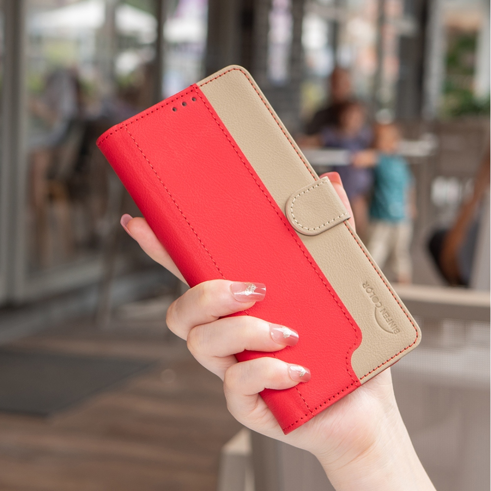 BNF DUO knižkové puzdro na Xiaomi Redmi 15C 4G/5G (173mm) - červené