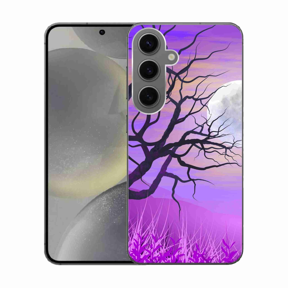 Gélový obal mmCase na Samsung Galaxy S24 - kreslený opadaný strom