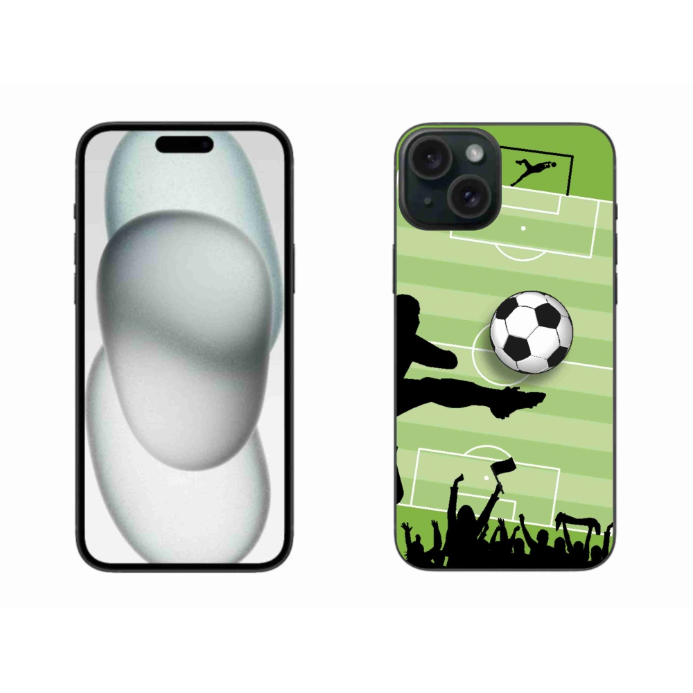 Gélový kryt mmCase na iPhone 15 Plus - futbal 3