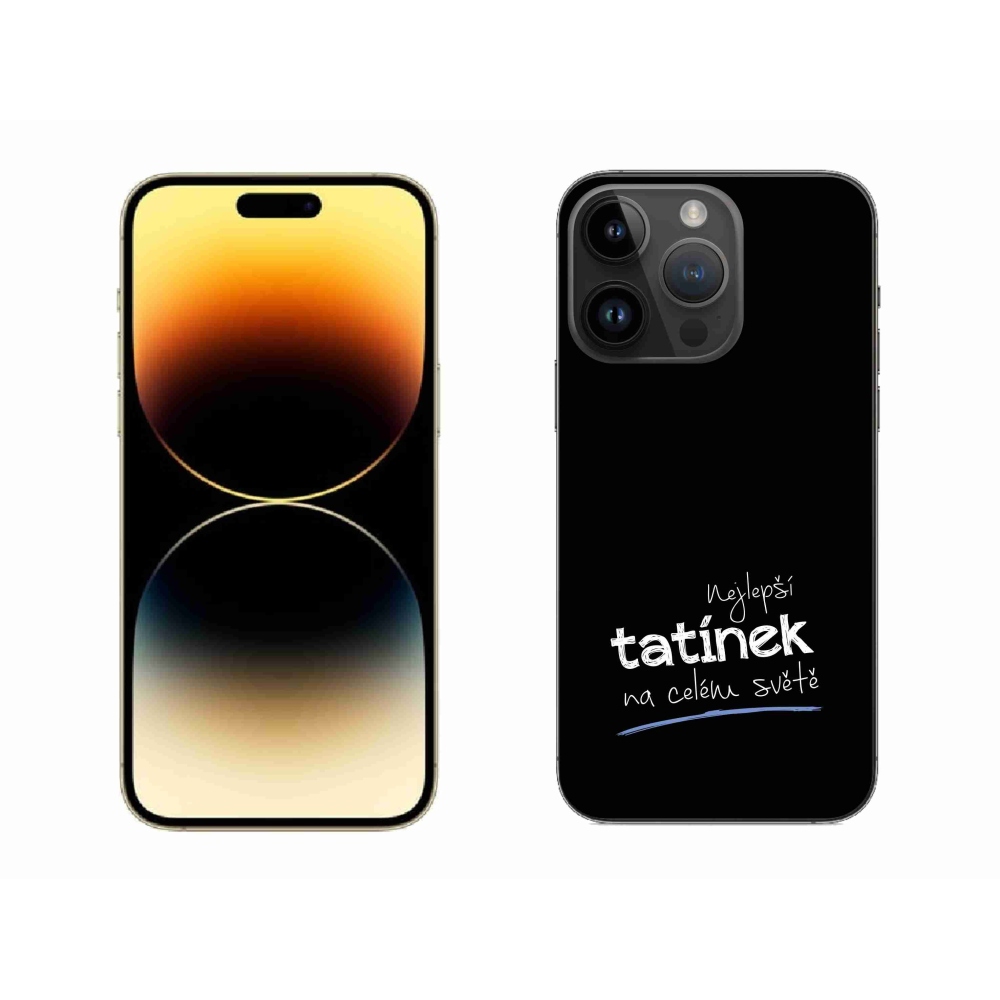 Gélový kryt mmCase na iPhone 14 Pro Max 6.7 - najlepší otecko 4 čierne pozadie