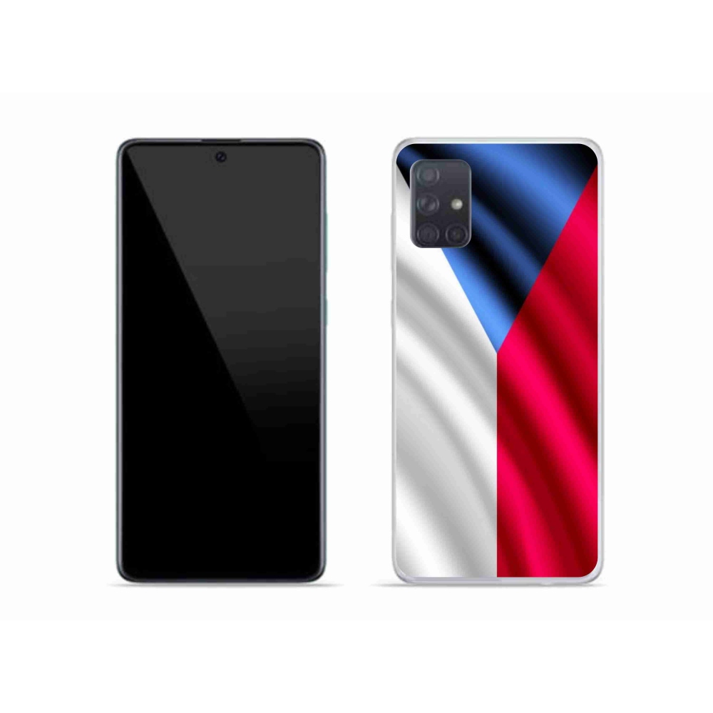 Gélový kryt mmCase na mobil Samsung Galaxy A51 - česká vlajka