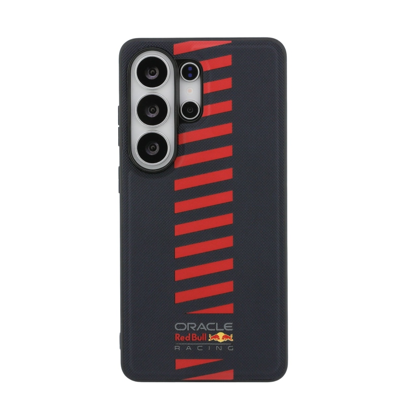 Red Bull PU kožený sieťovaný zadný kryt Powerbar s magnetom pre Samsung Galaxy S26 Ultra Navy