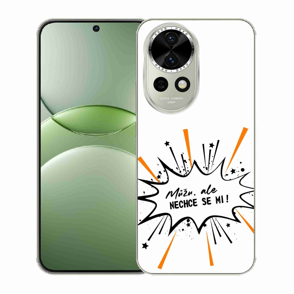 Gélový kryt mmCase na Huawei Nova 13 5G - vtipný text 11 biele pozadie
