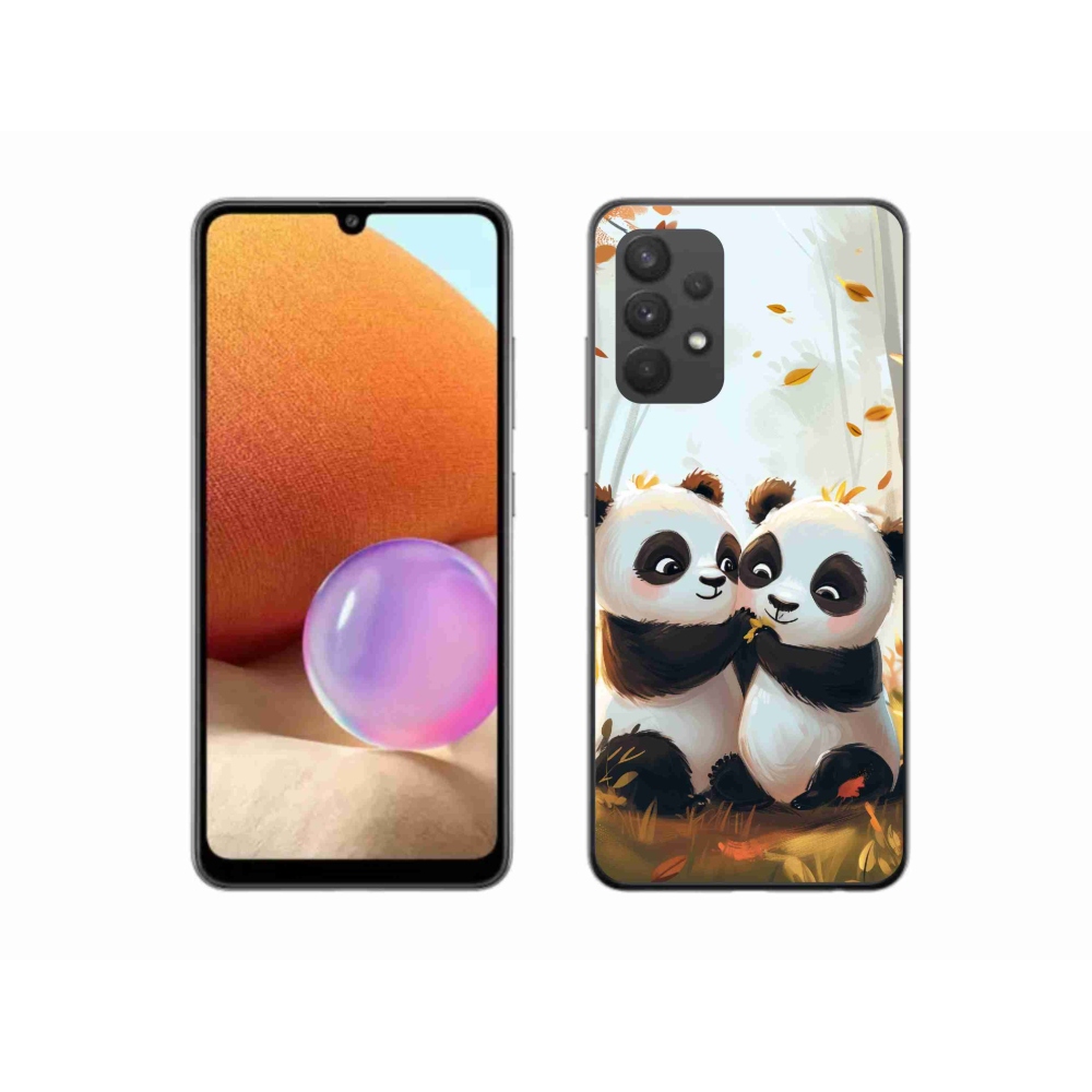 Gélový kryt mmCase na Samsung Galaxy A32 4G - pandy