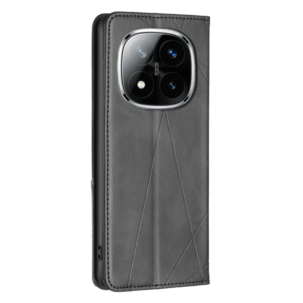 Triangle knižkové púzdro na Xiaomi Redmi Note 14 Pro - čierne