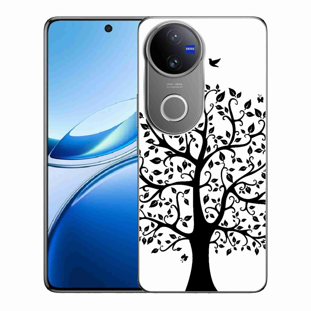 Gélový kryt mmCase na Vivo V50 5G - čiernobiely strom