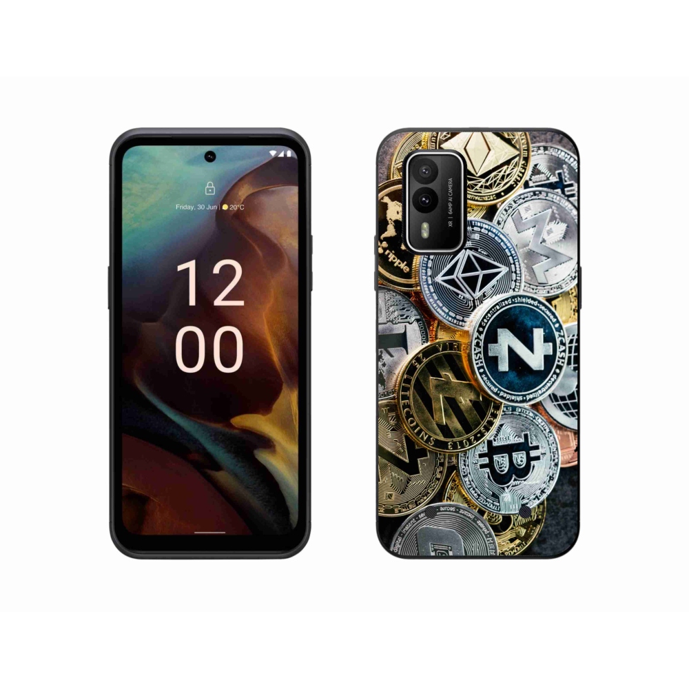 Gélový kryt mmCase na Nokia XR21 - kryptomeny