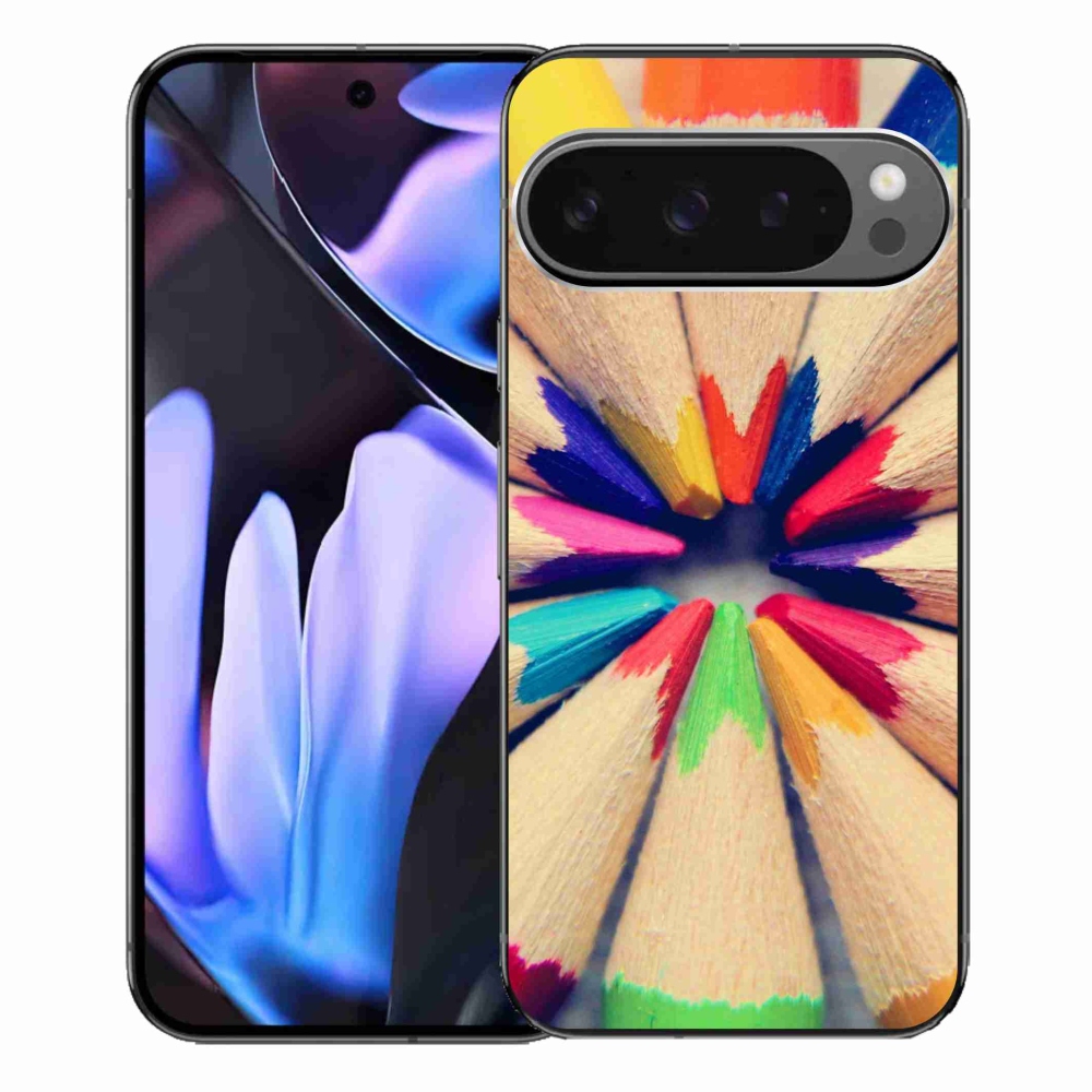 Gélový kryt mmCase na Google Pixel 9 Pro XL - pastelky