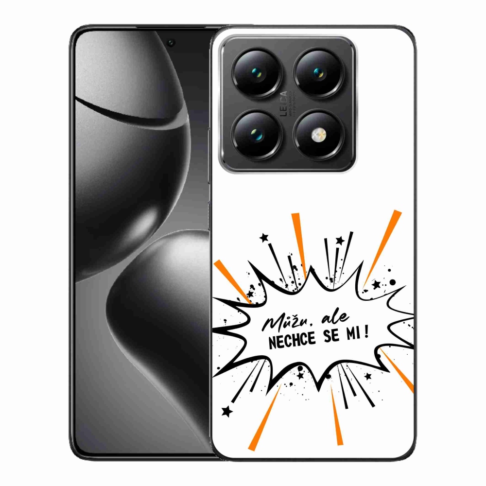 Gélový kryt mmCase na Xiaomi 14T Pro - vtipný text 11 biele pozadie