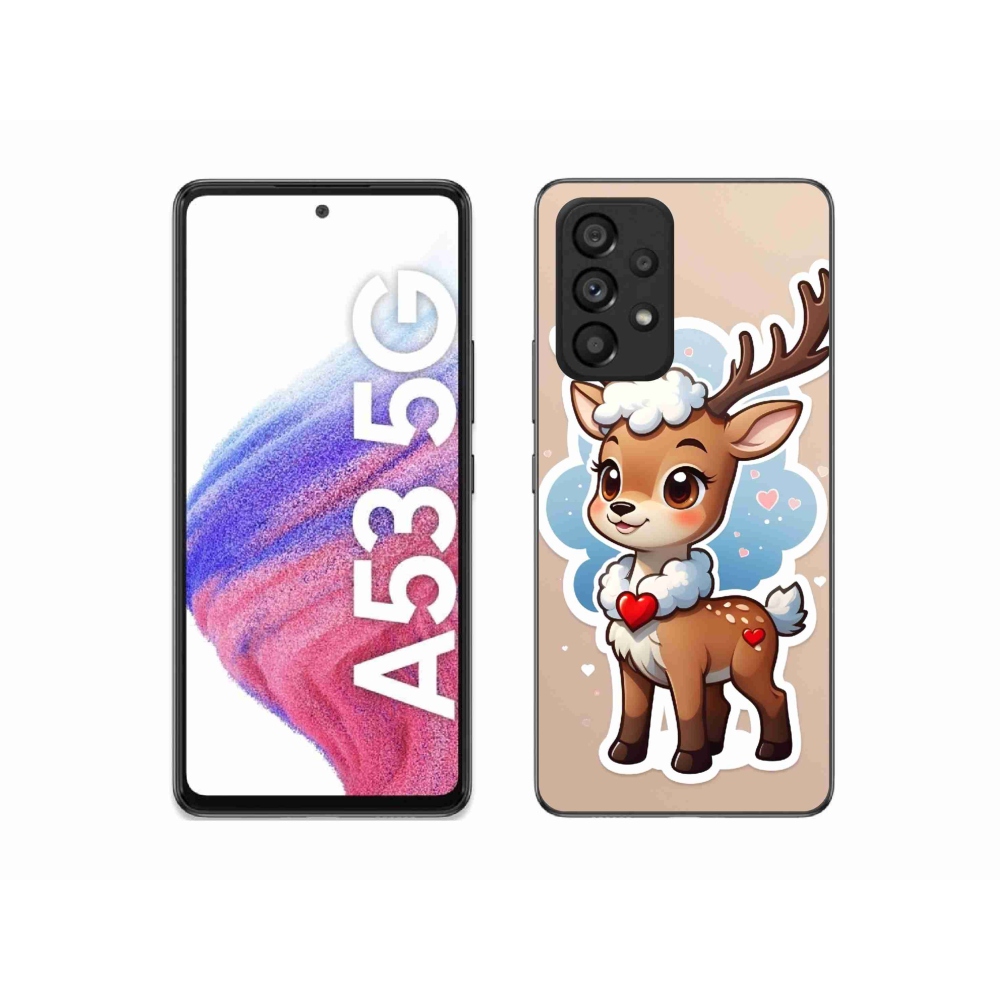 Gélový kryt mmCase na Samsung Galaxy A53 5G - kreslený sob