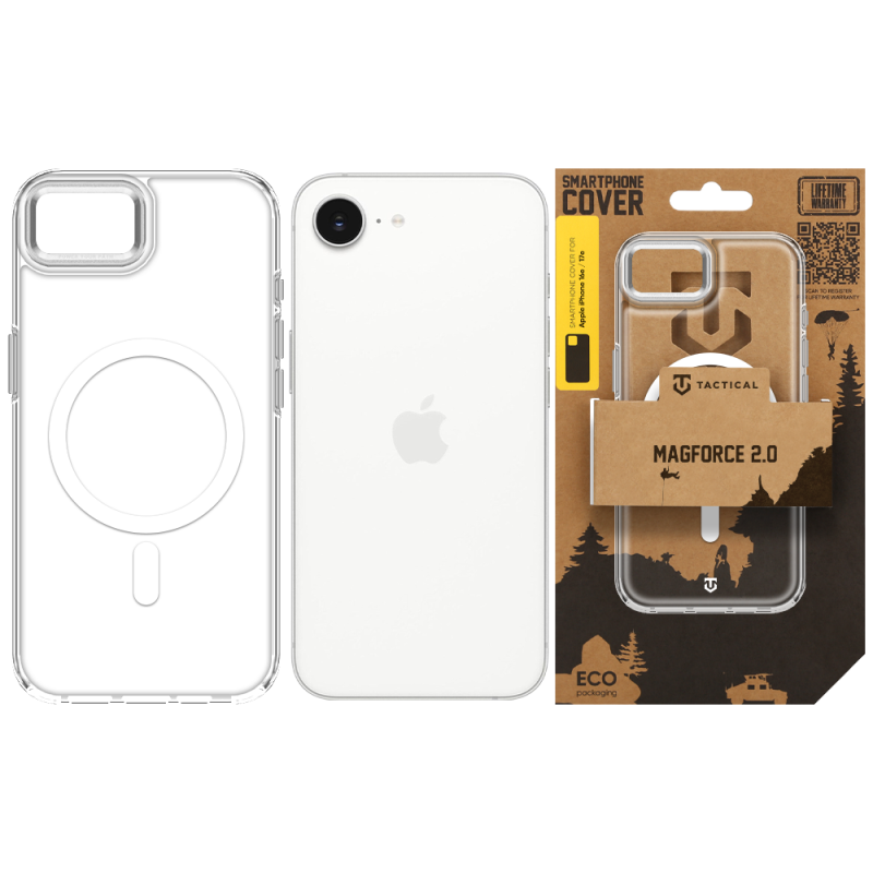 Tactical MagForce 2.0 Puzdro pre Apple iPhone 16e/17e strieborné