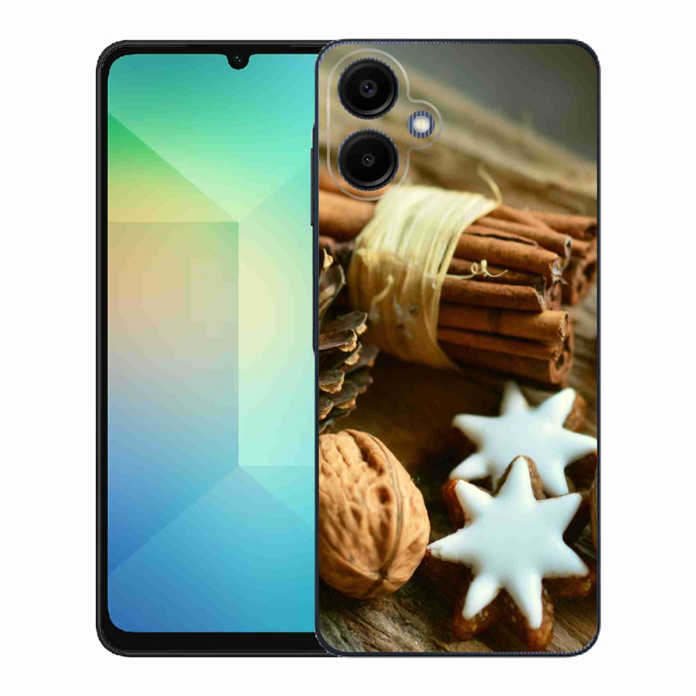 Gélový kryt mmCase na Samsung Galaxy A06 4G - škorica a perníčky