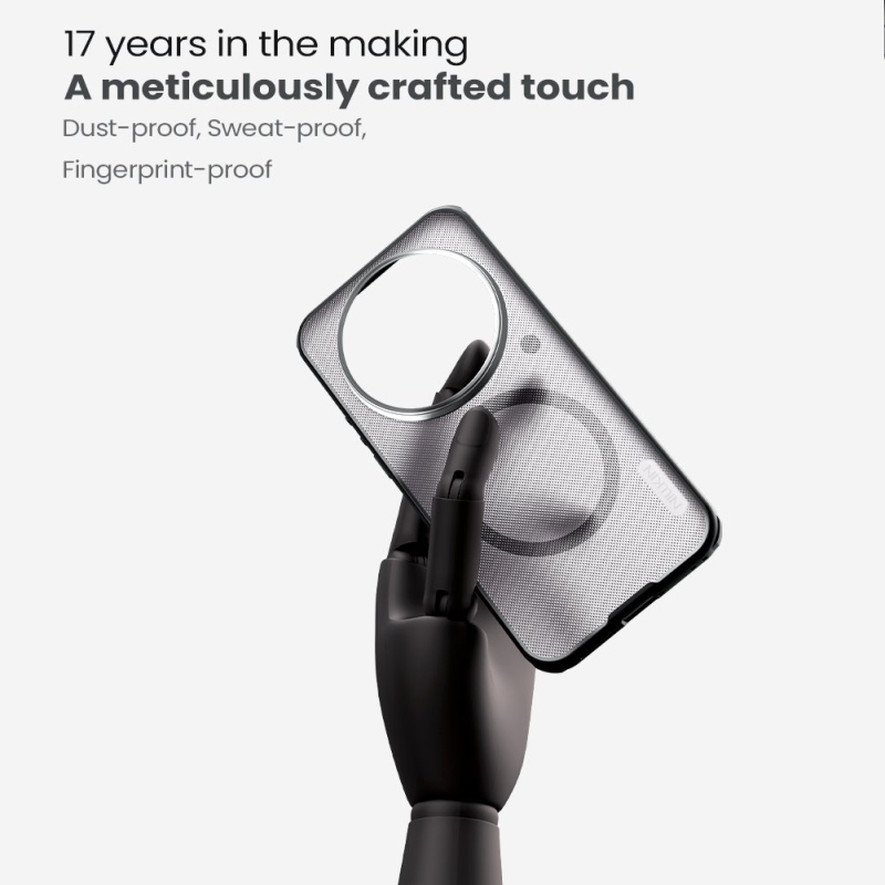 Nillkin Super Frosted PRO Magnetický zadný kryt pre Xiaomi 17 Ultra Transparent Black