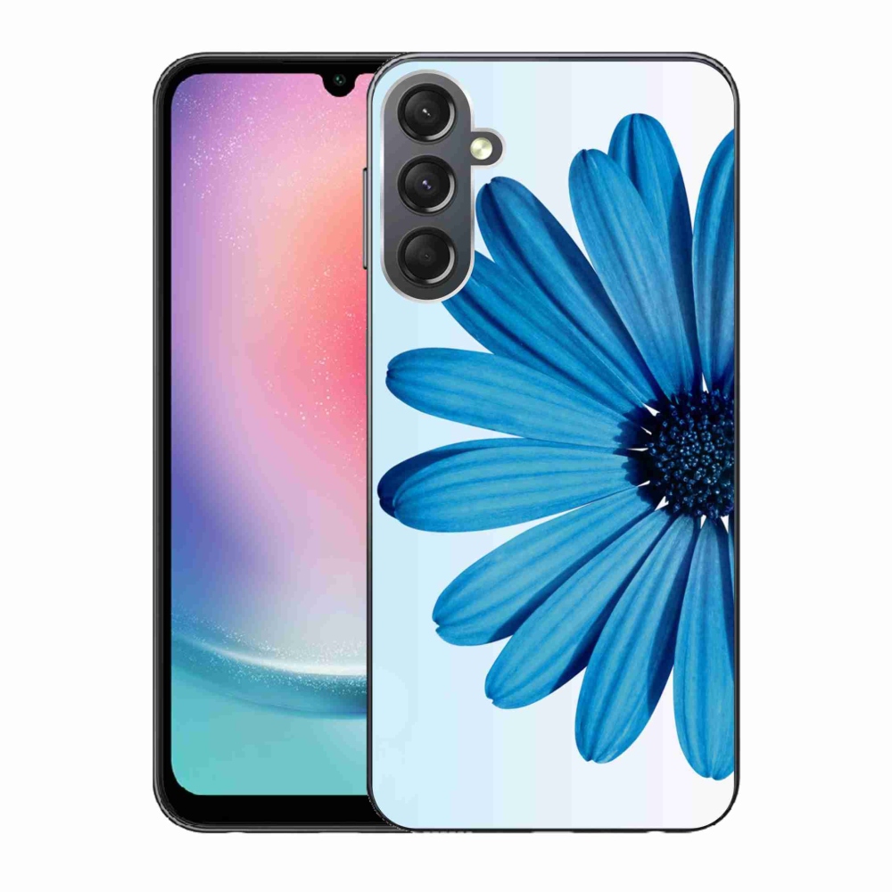 Gélový obal mmCase na Samsung Galaxy A24 - modrá margaréta