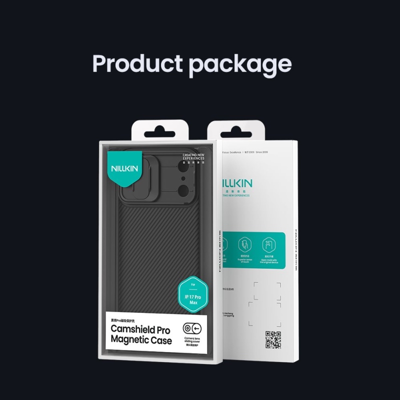 Nillkin CamShield PRO Magnetický zadný kryt pre Apple iPhone 17 Pro Max Black