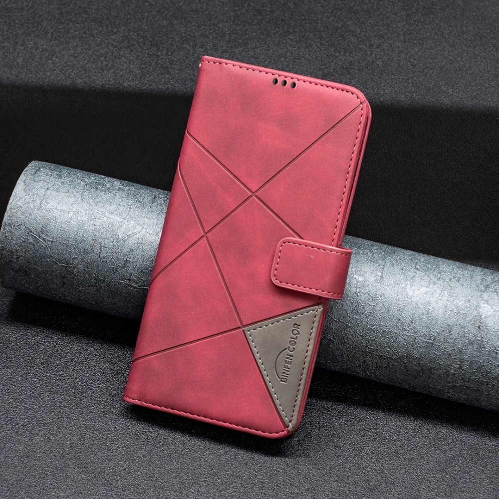 COLOR BNF knižkové puzdro na Realme 14 5G - červené
