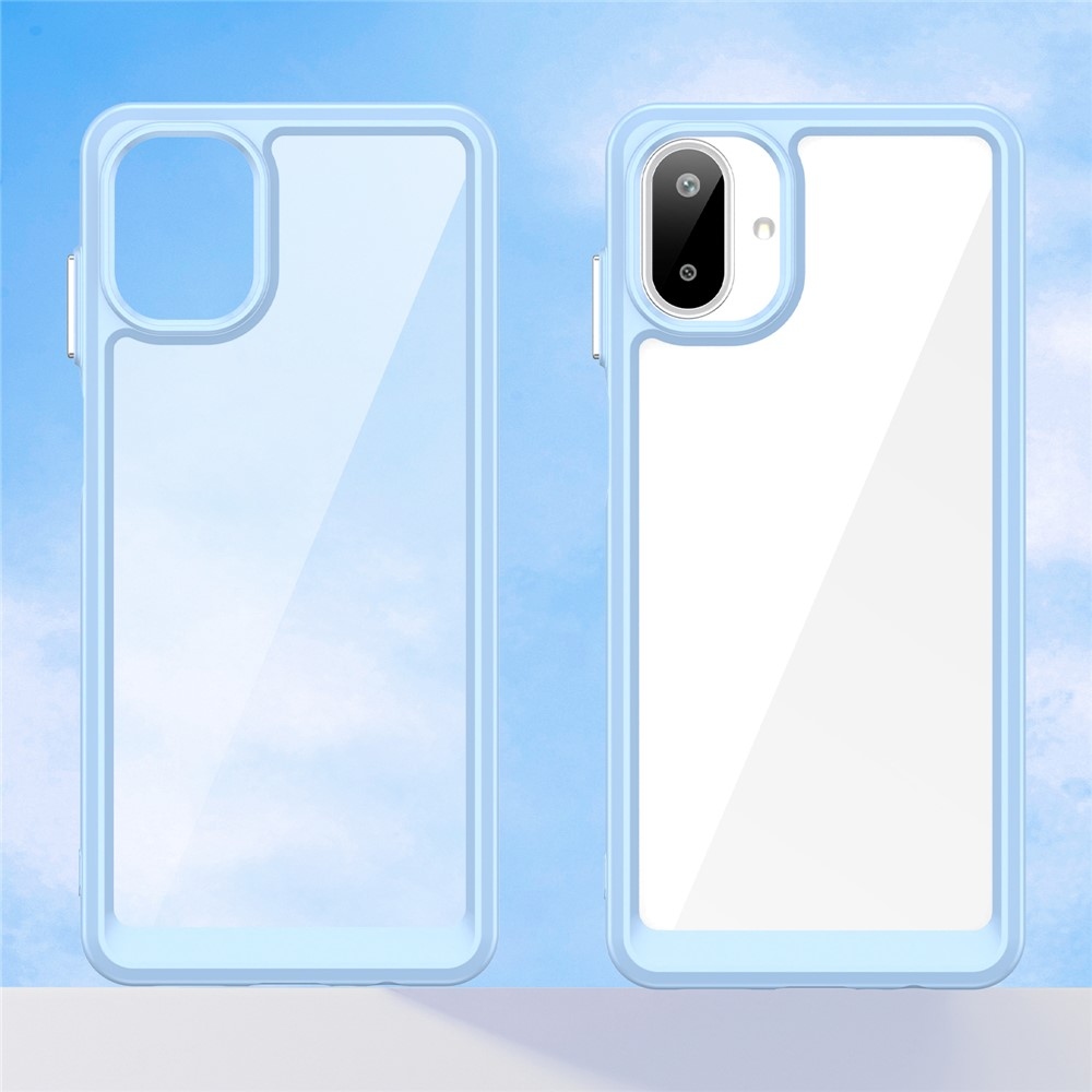 Gélový obal s pevným chrbtom na Samsung Galaxy A07 4G - modrý