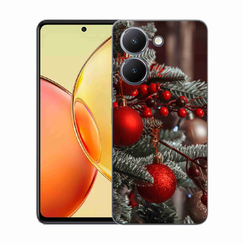 Gélový kryt mmCase na Vivo Y36 - vianočné ozdoby 2