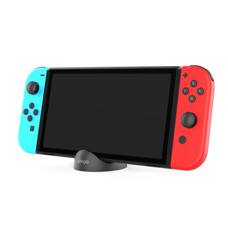 iPega SW2041 Mini Nabíjací Dok pre Nintendo Switch Lite/Nintendo Switch/Nintendo Switch 2 Black/Red