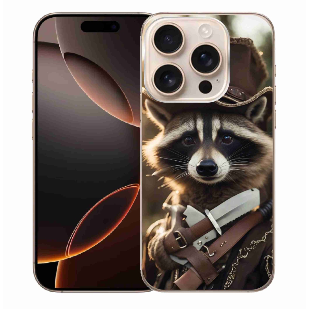 Gélový kryt mmCase na iPhone 16 Pro Max - mýval v uniforme