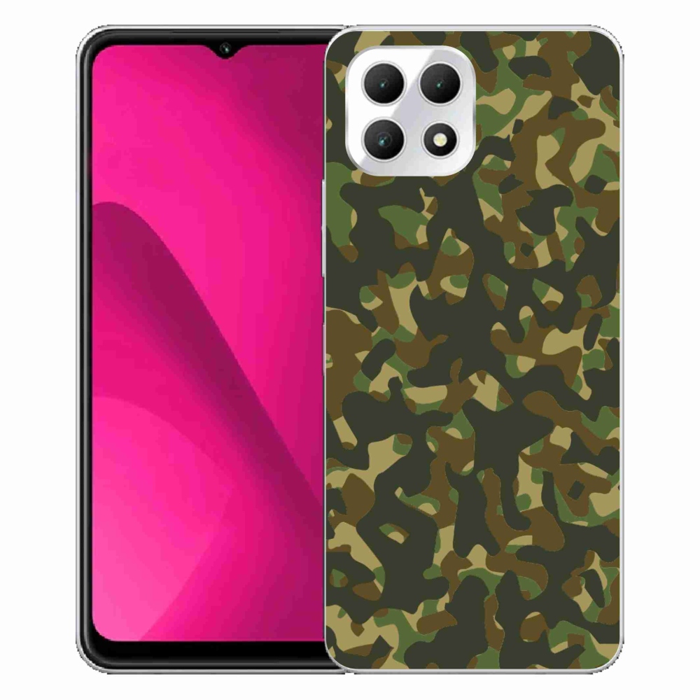 Gélový kryt mmCase na T-Mobile T Phone 2 - maskáčový vzor 1