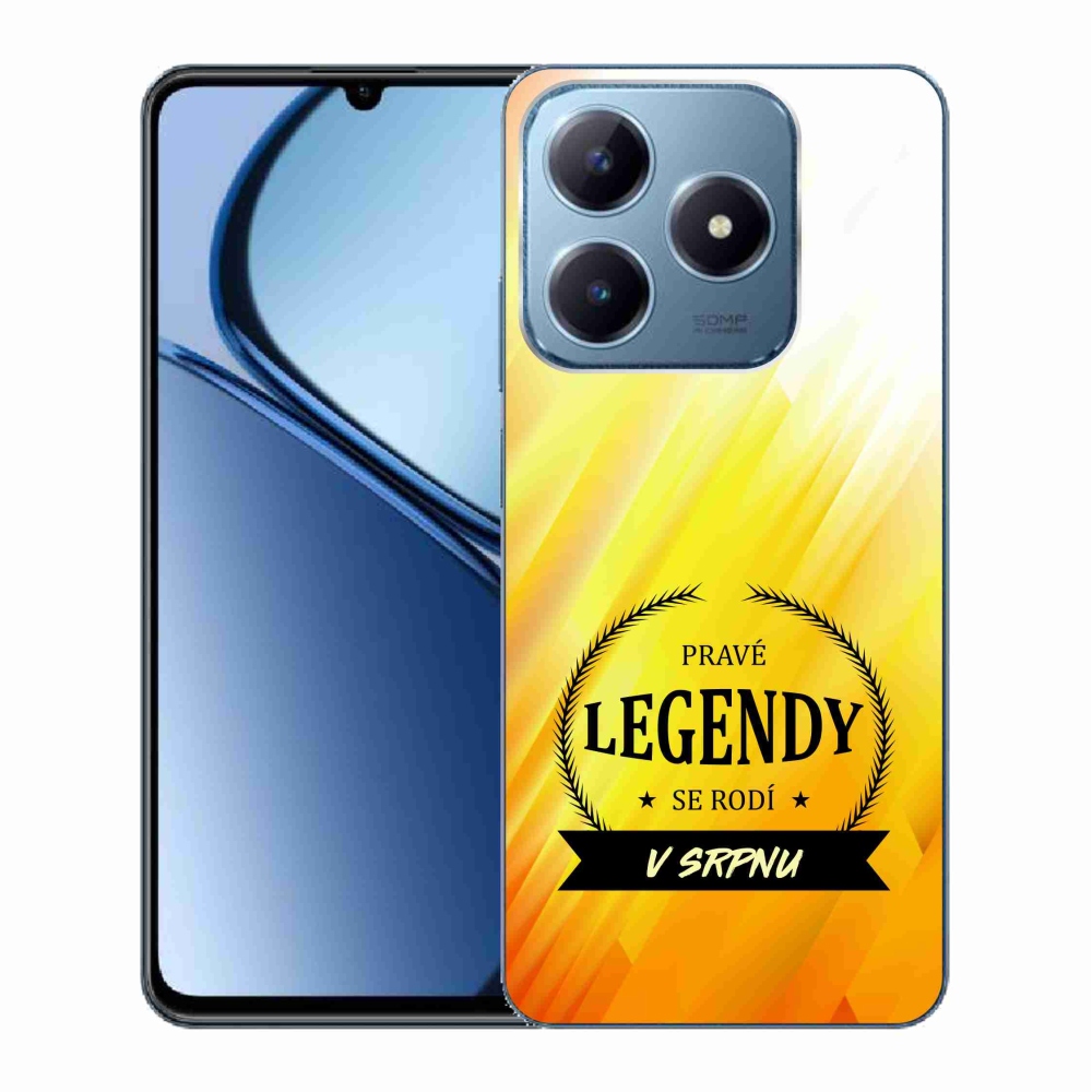 Gélový kryt mmCase na Realme C63 - legendy v auguste žlté pozadie