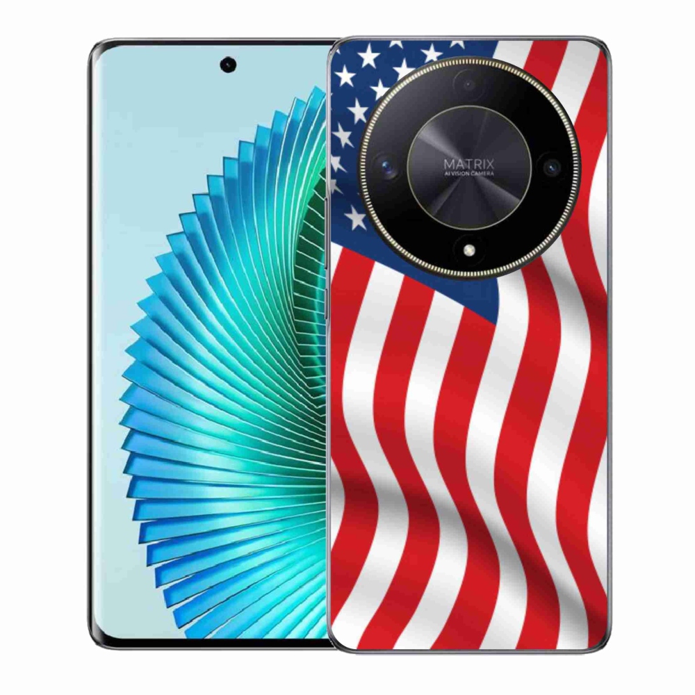 Gélový kryt mmCase na Honor Magic 6 Lite 5G - USA vlajka