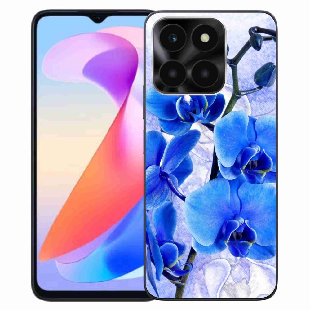 Gélový kryt mmCase na Honor X6a - modré kvety