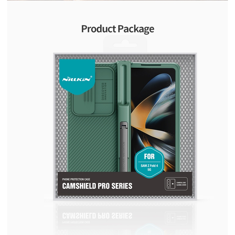 Nillkin CamShield PRE Slot+Stand Zadný Kryt pre Samsung Galaxy Z Fold 4 5G Black