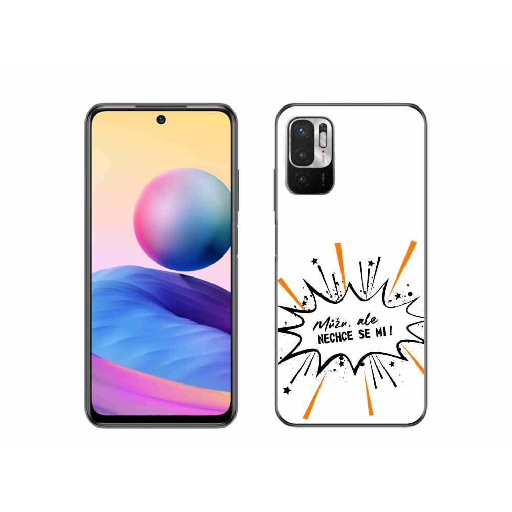 Gélový kryt mmCase na Xiaomi Redmi Note 10 5G - vtipný text 11 biele pozadie