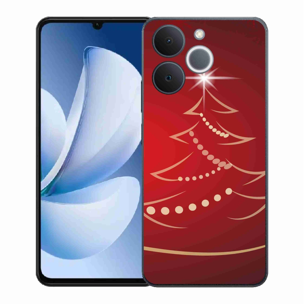 Gélový kryt mmCase na Realme Note 70T - kreslený vianočný stromček