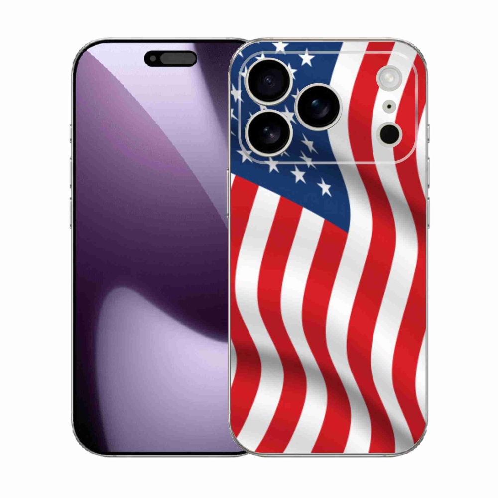 Gélový kryt mmCase na iPhone 17 Pro - USA vlajka