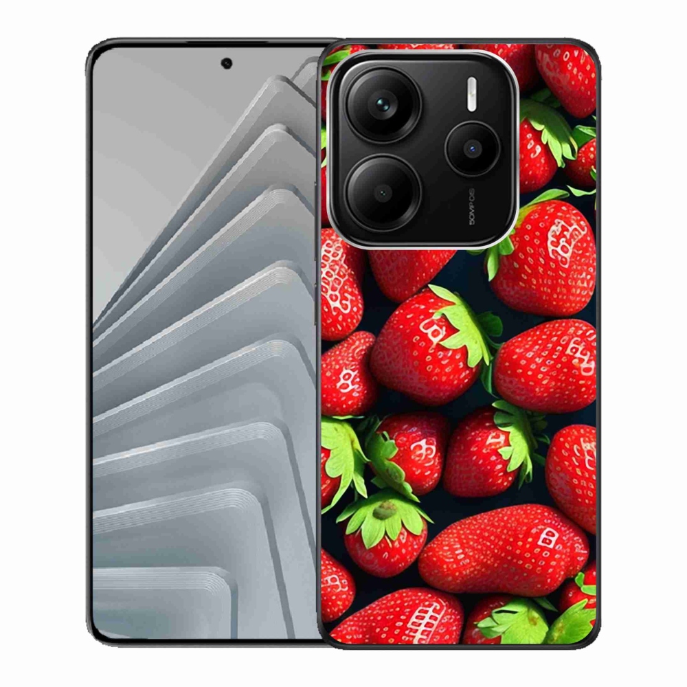 Gélový kryt mmCase na Xiaomi Redmi Note 14 5G - jahody