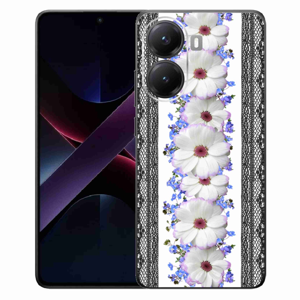 Gélový kryt mmCase na Xiaomi Poco X7 Pro 5G - kvety 8