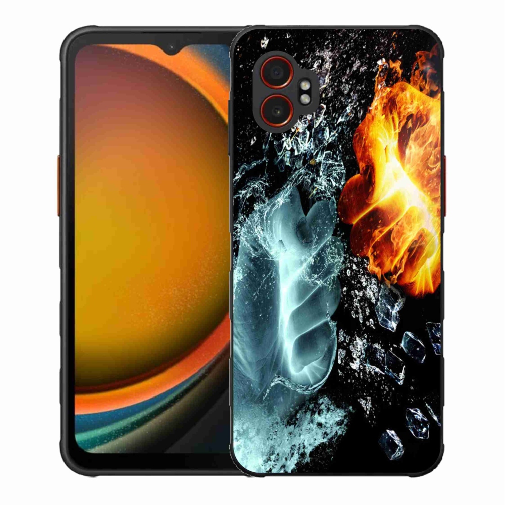 Gélový kryt mmCase na Samsung Galaxy Xcover 7 Pro - voda a oheň