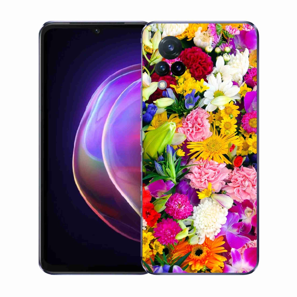 Gélový kryt mmCase na Vivo V21 4G/5G - kvety 12