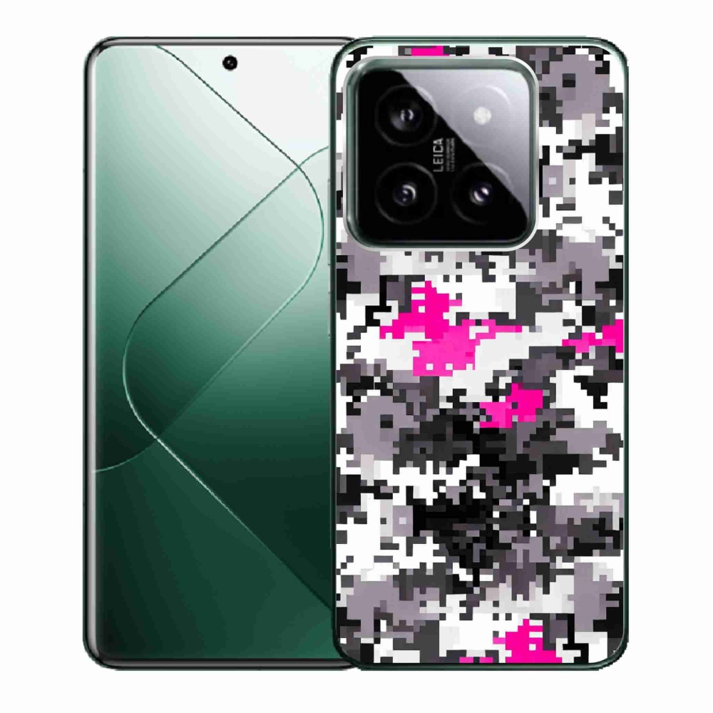 Gélový kryt mmCase na Xiaomi 14 - maskáčový vzor 4