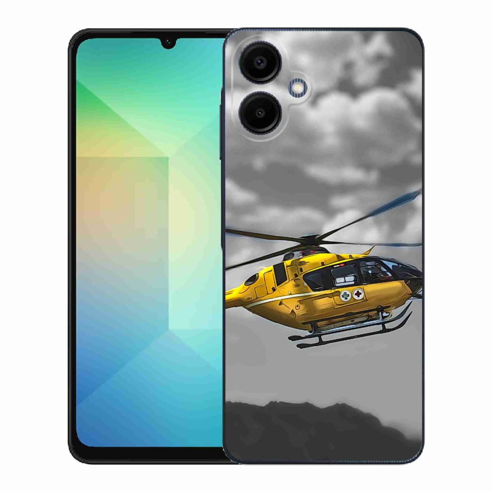 Gélový kryt mmCase na Samsung Galaxy A06 4G - žltá helikoptéra