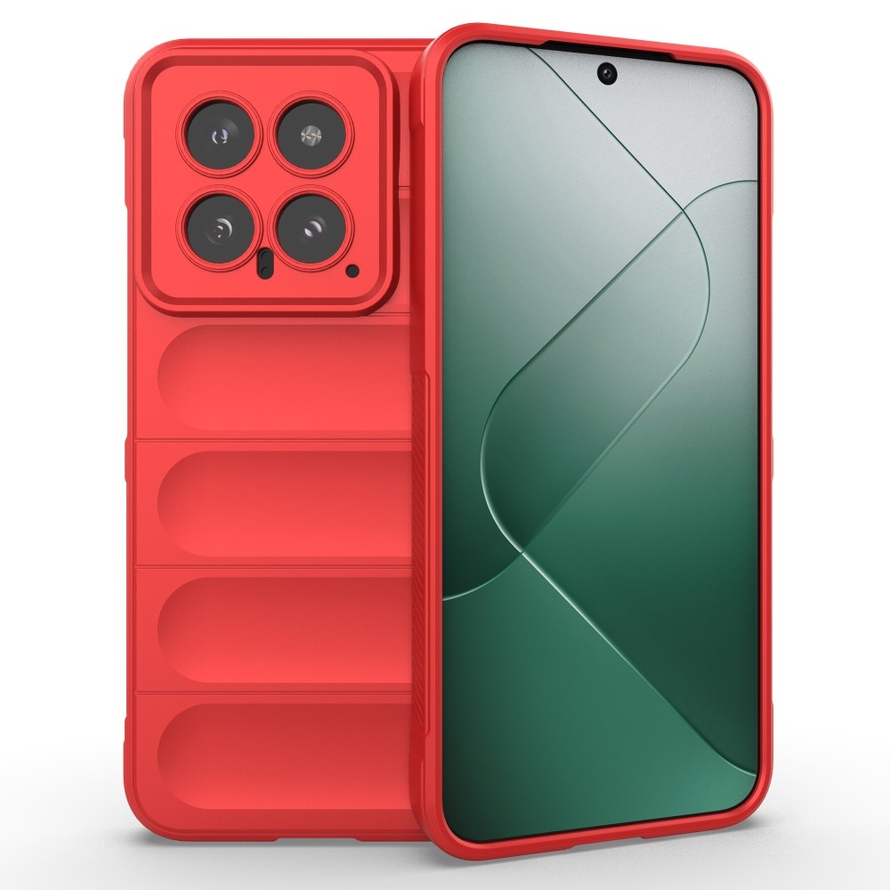 Rugg odolný gélový obal na Xiaomi 14 - červený